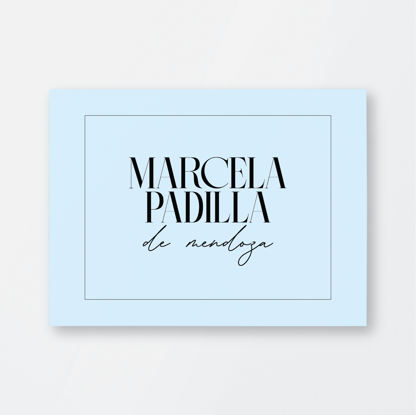 Tarjeta individual minimalista de Haviland