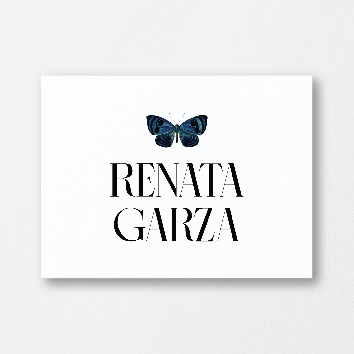 Tarjeta Única Mariposa Azul