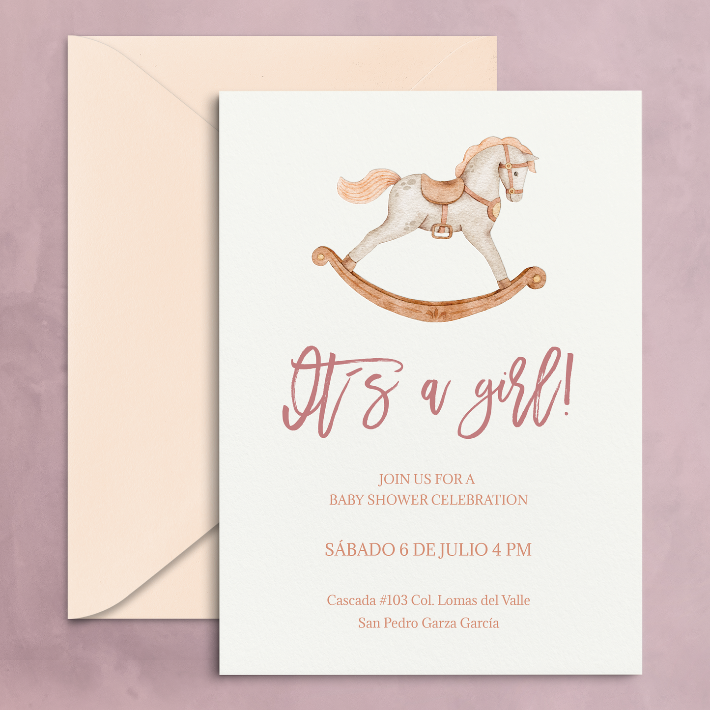 Rocking Horse Invitation
