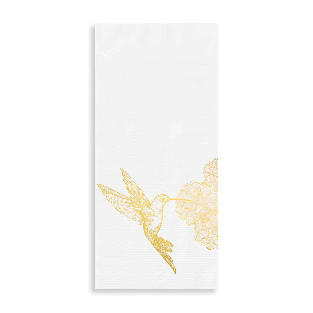 FLORAL HUMMINGBIRD GUEST TOWEL