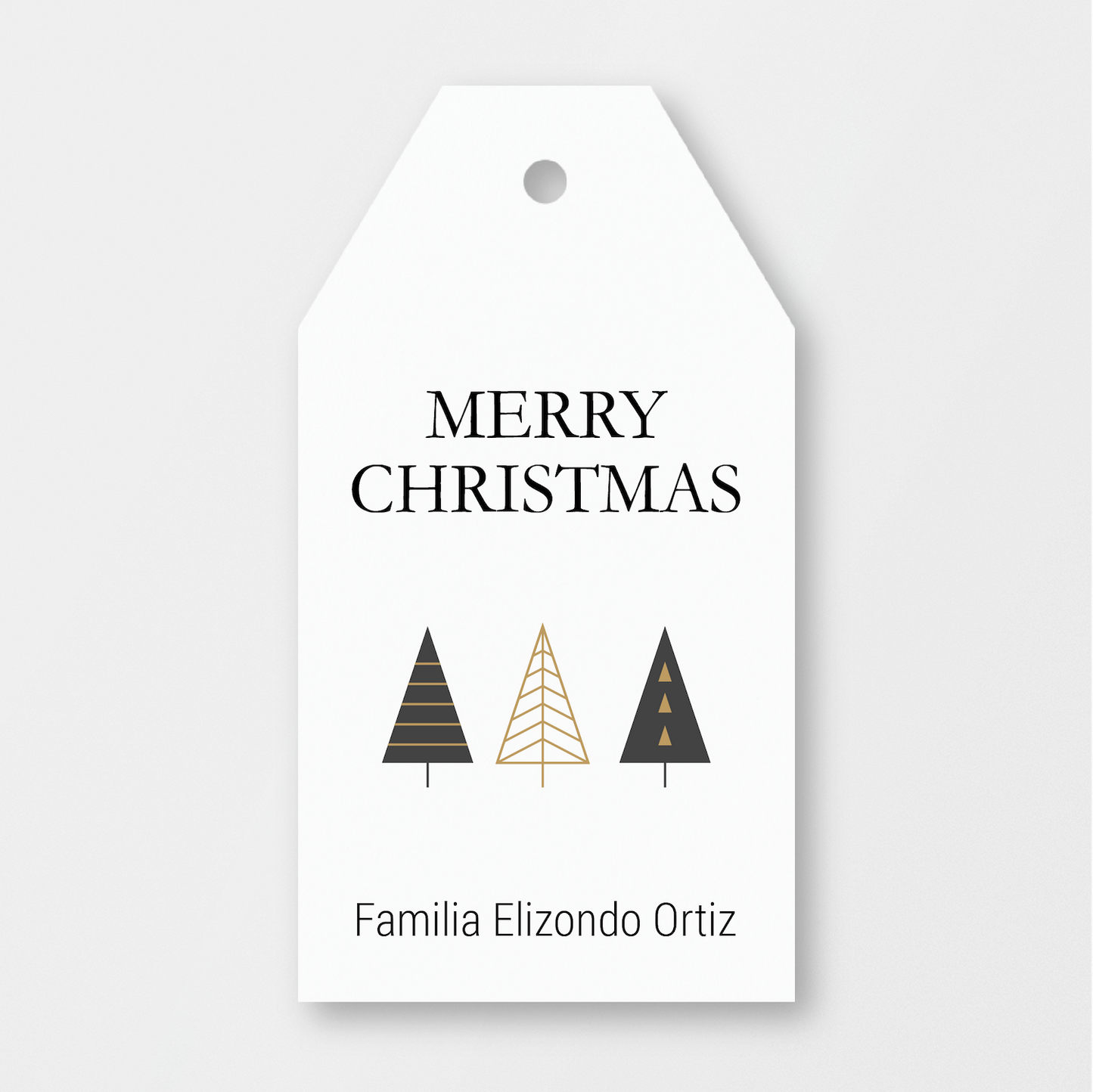 Minimal Trees Gift Tag