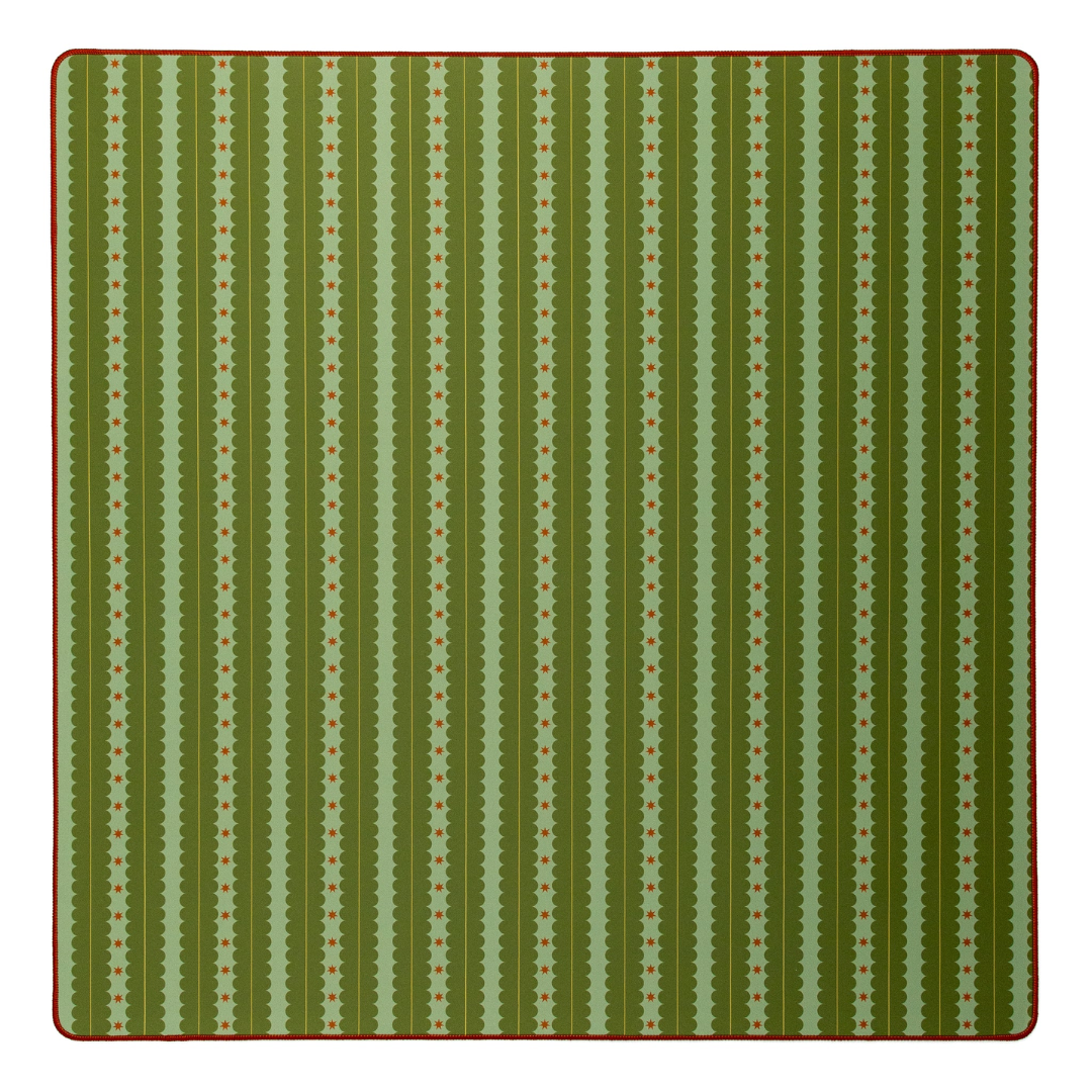 Fall Simply Scalloped Neoprene Mahjong Mat