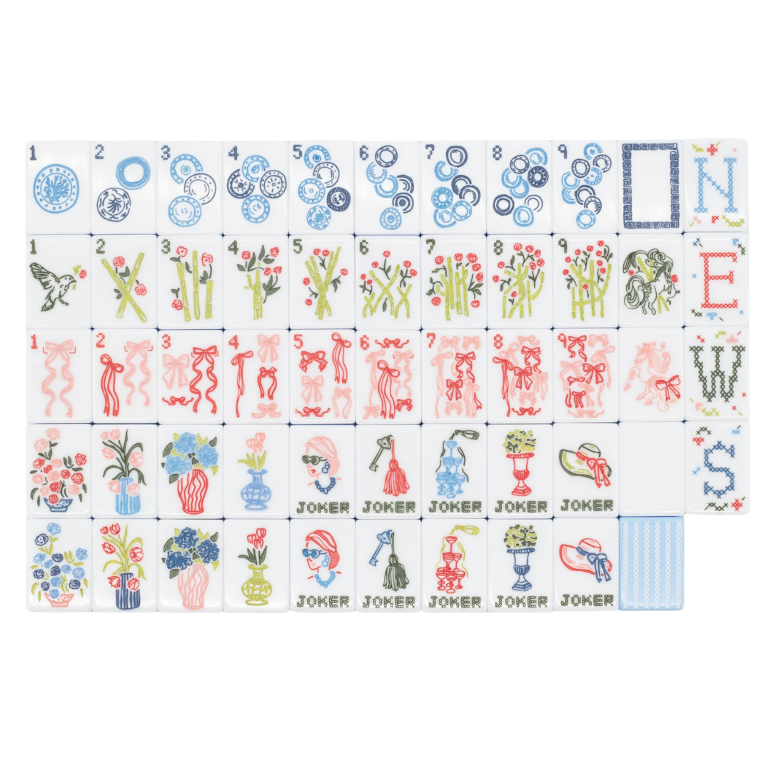 Miss Darling Cameo Blue Tiles - Miss Mahjong