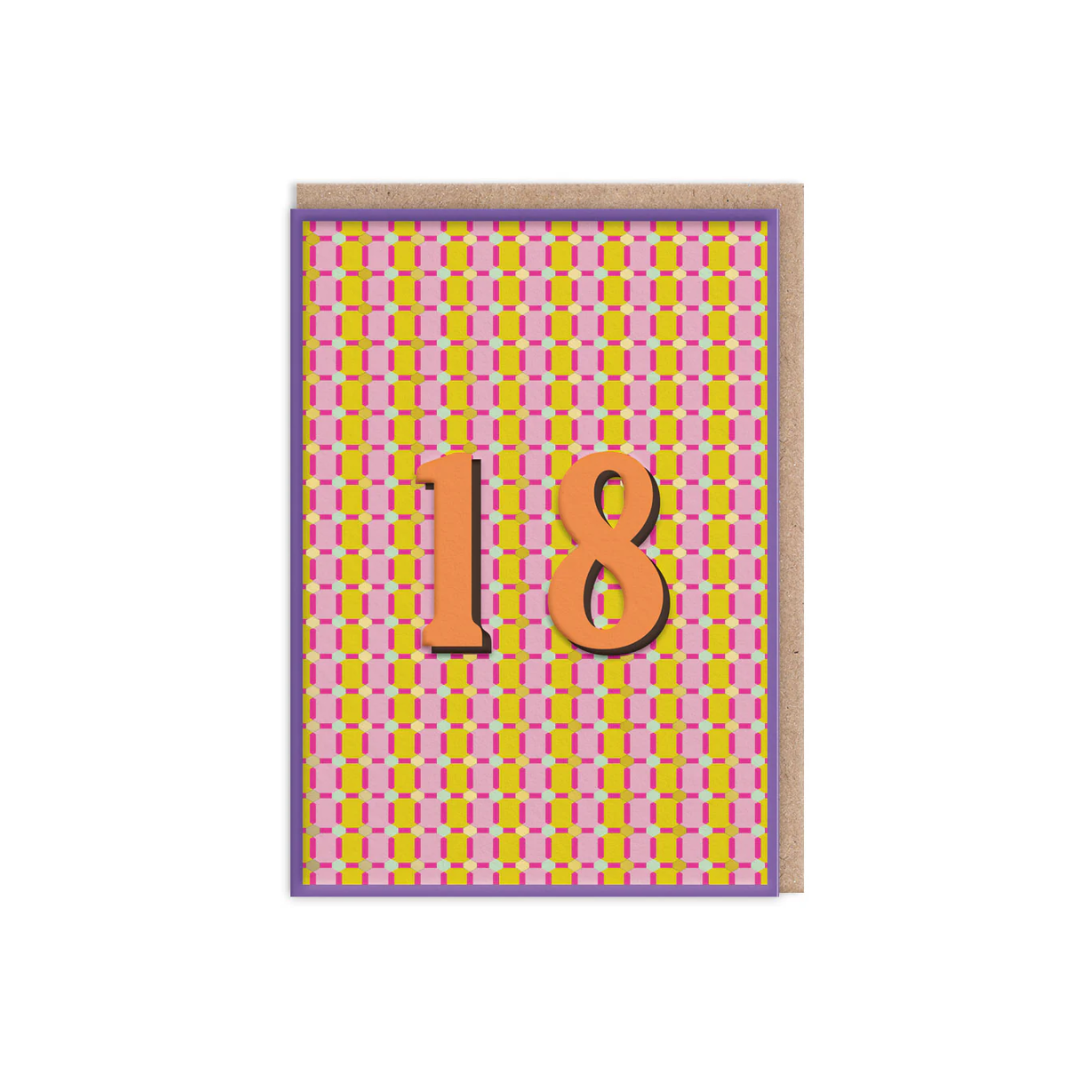 18 Geometric Birthday Card