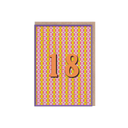18 Geometric Birthday Card