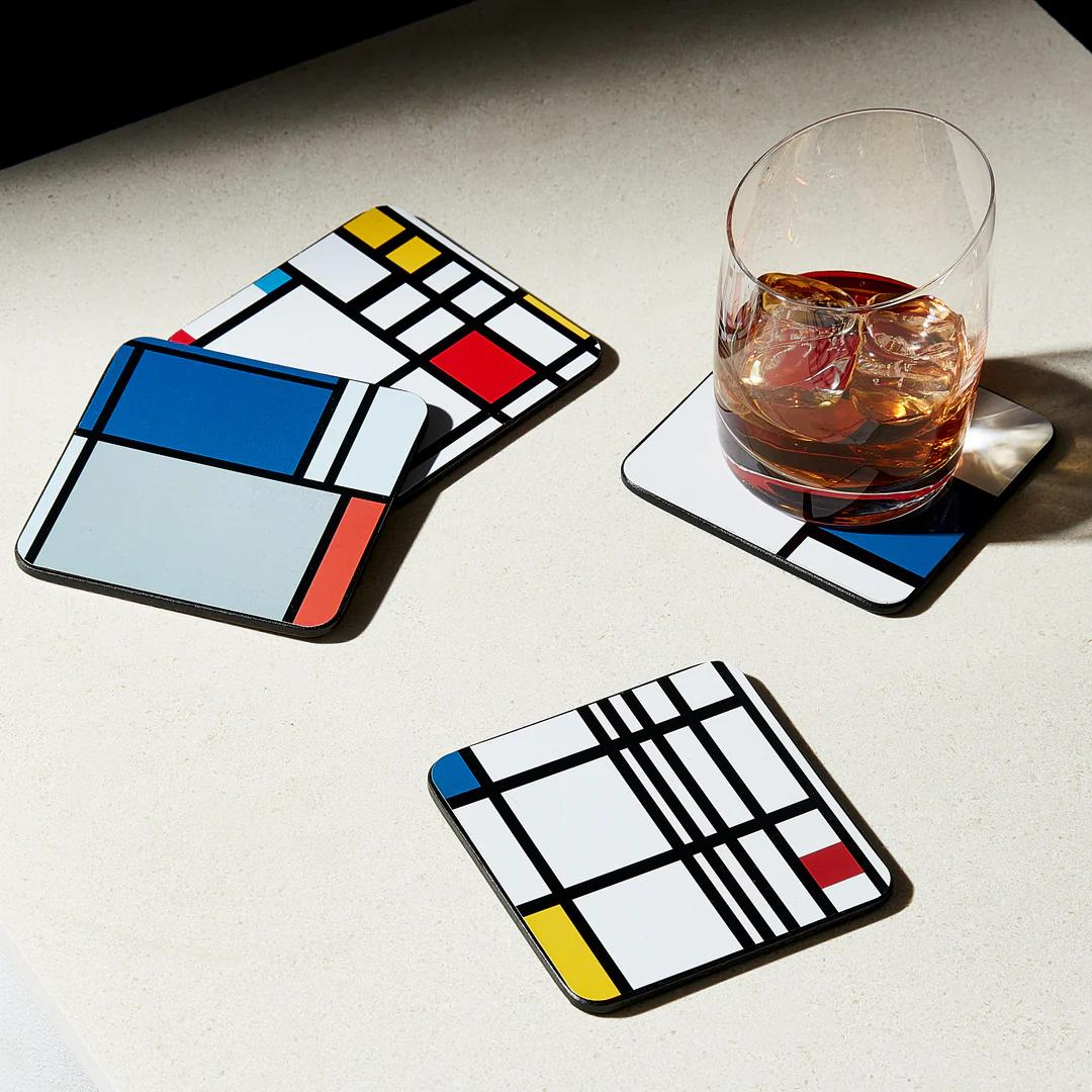 Mondrian Coasters