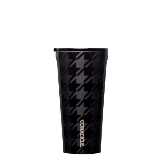 Tumbler - 16oz Onyx Houndstooth