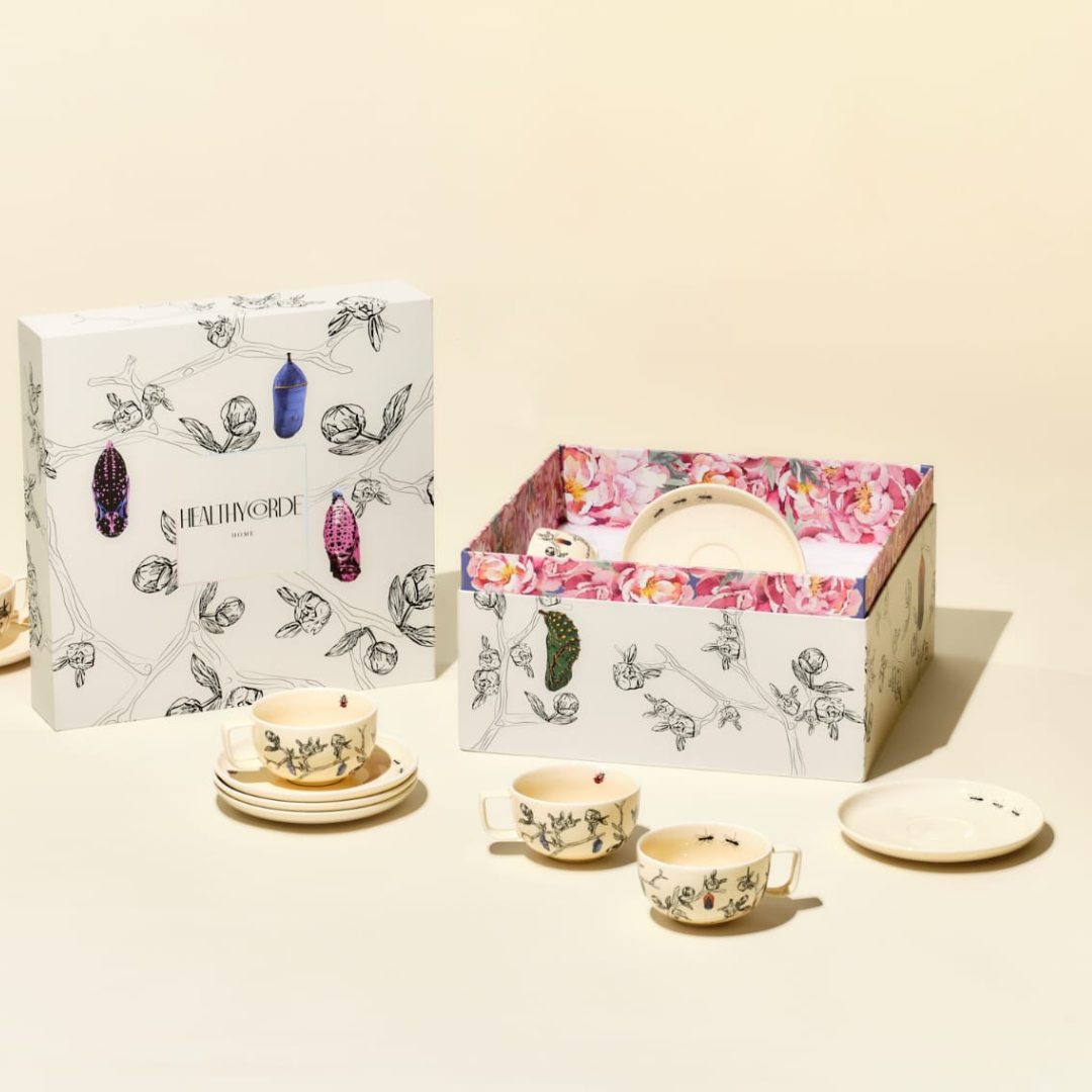 Set de Tazas Bichos - Healthy Corde