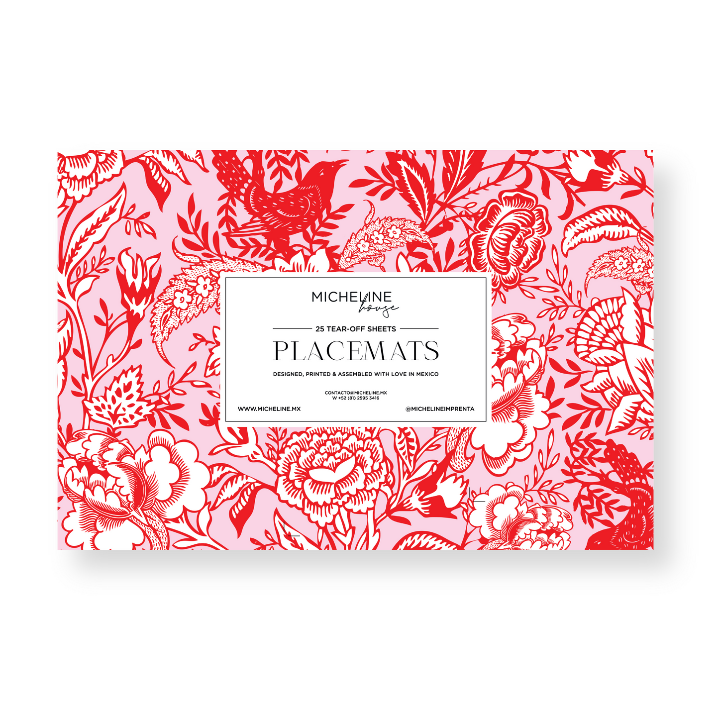 Red peonies Paper Placemats