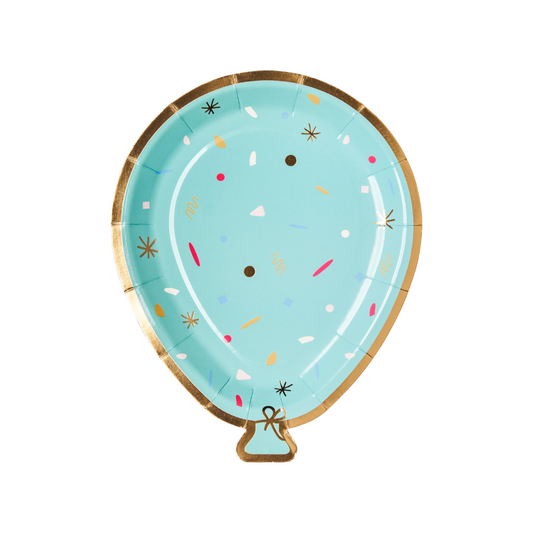 Balloon Salad Plate Lets Celebrate  Assorted