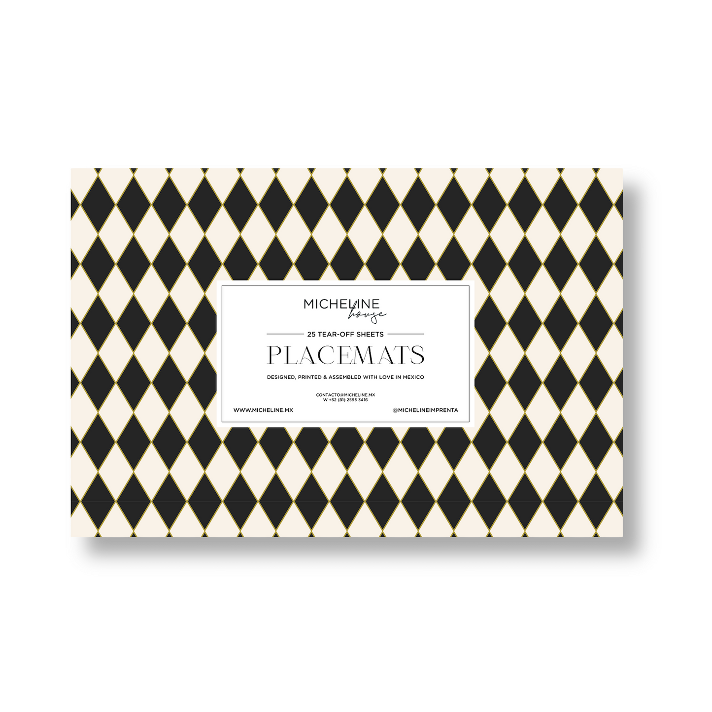 Black Rhombus Placemats