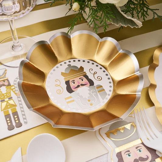 Appetizer/Dessert Bowl Gilded Nutcracker