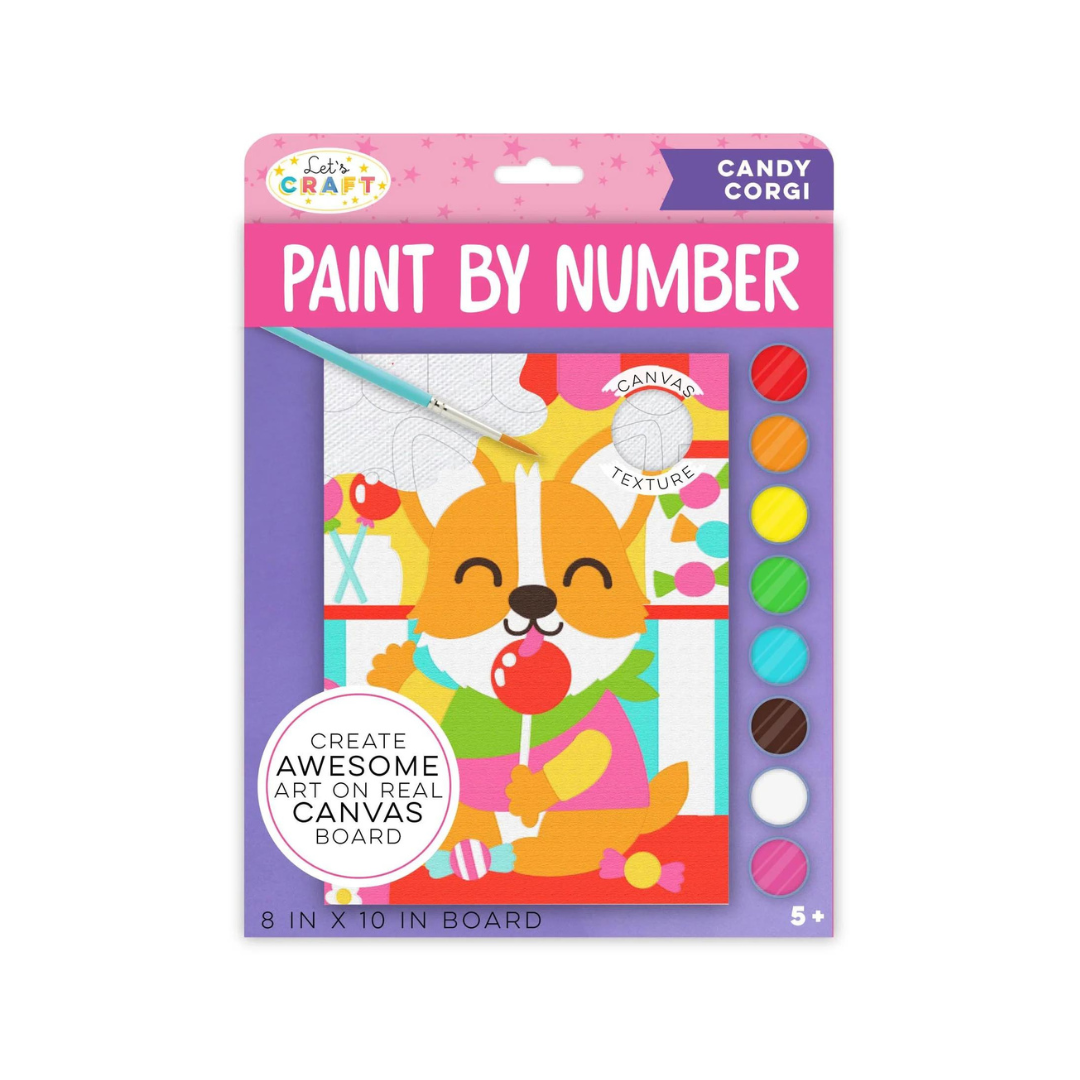 Paint By Number Candy Corgi