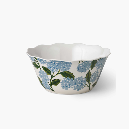 Hydrangea Melamine Serving Bowl