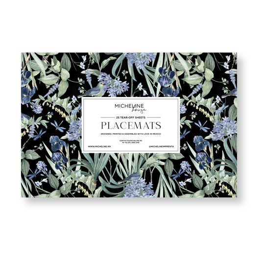 Lilac Iris Paper Placemats