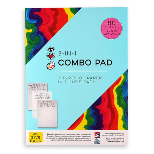 3-in-1 Combo Pad, 9" x 12"
