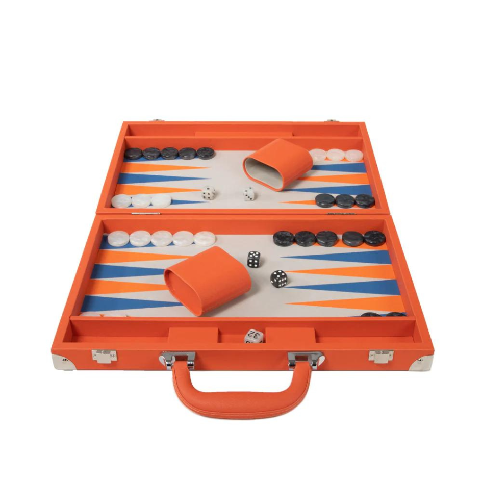 Ellen Backgammon Set (Orange)