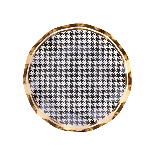 Wavy Salad Plate Blanc & Noir