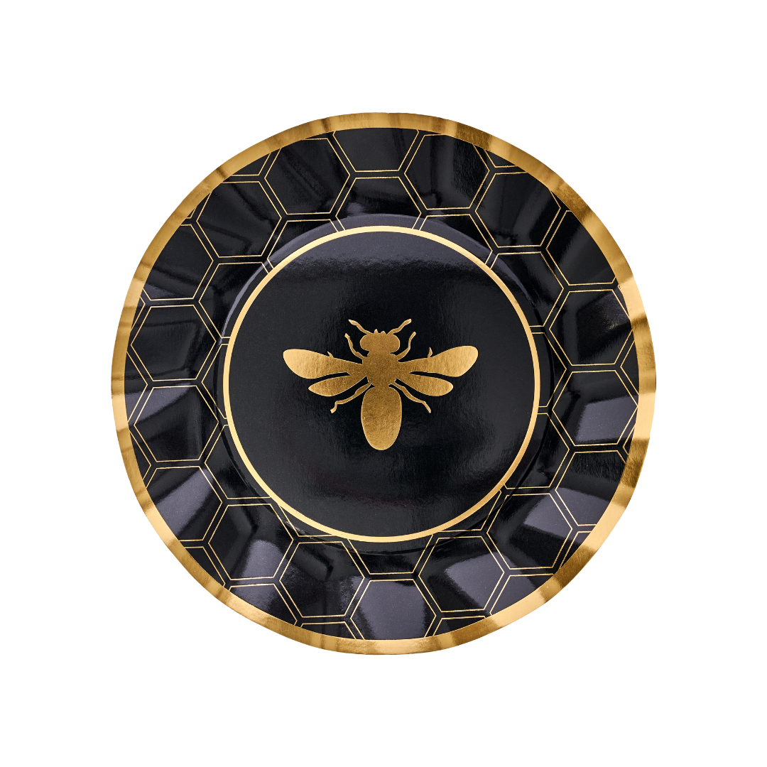 Wavy Dinner Plate Honeybee