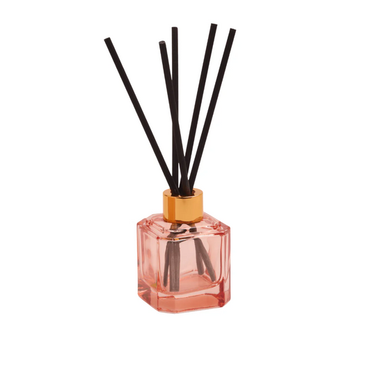 Glass diffuser pink set