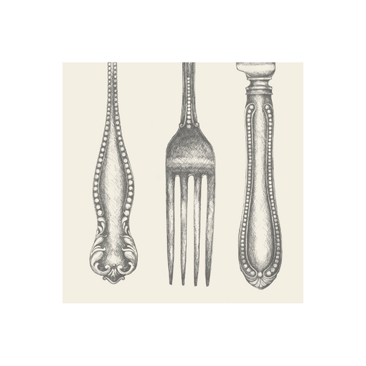 Classic Cutlery Cocktail Napkin