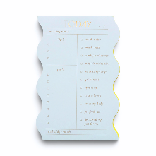 Wavy Daily Notepad - Cloud