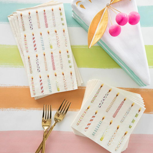 Birthday Candles Guest Napkins