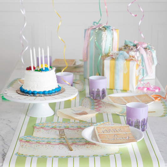 Die-cut Birthday Cake Placemat