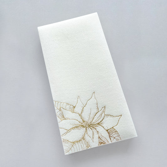 Poinsettia Guest Towel