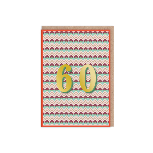 60 Geometric Birthday Card