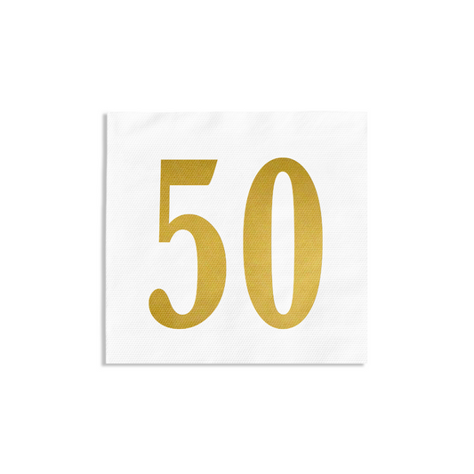 50 - Birthday Cocktail Napkin