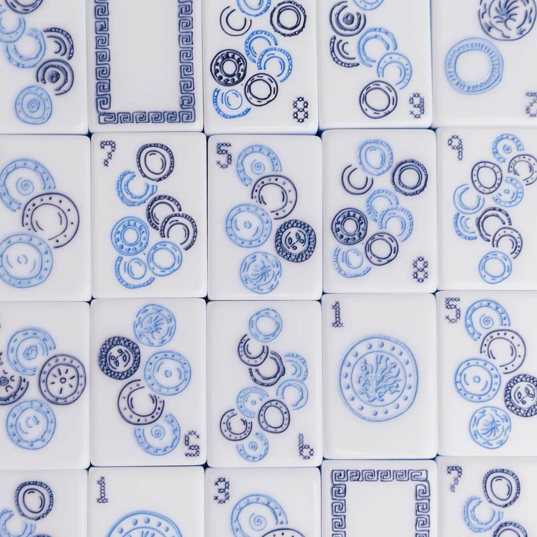 Miss Darling Cameo Blue Tiles - Miss Mahjong