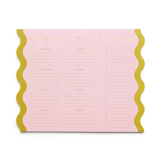 Meal Planner Notepad -  Magnet PINK