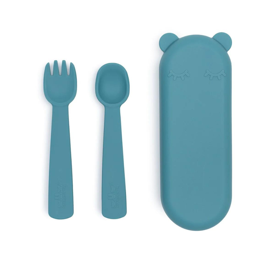 Feedie® Fork & Spoon Set - Blue Dusk