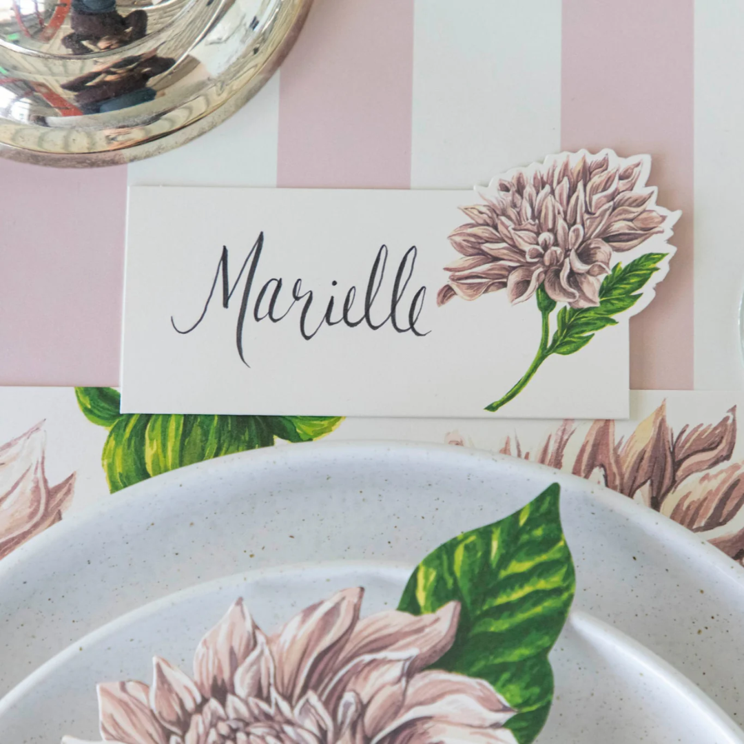 Dahlia Place Card