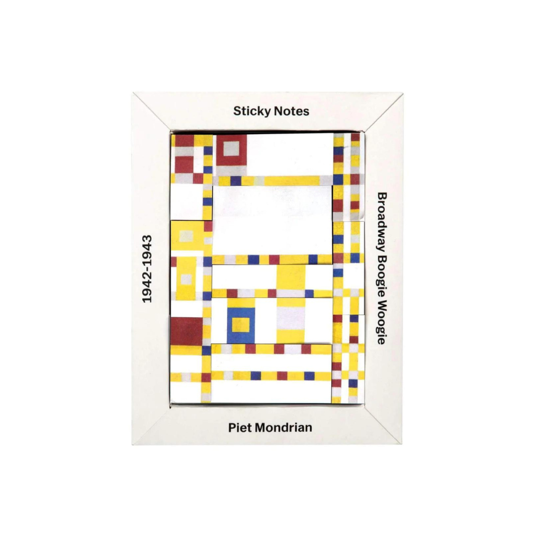 MoMA Mondrian Desktop Sticky Notes Box