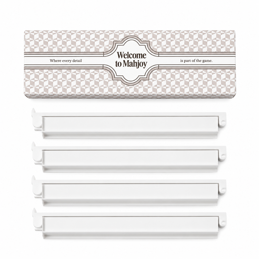 White Mahjoy Racks Set of 4