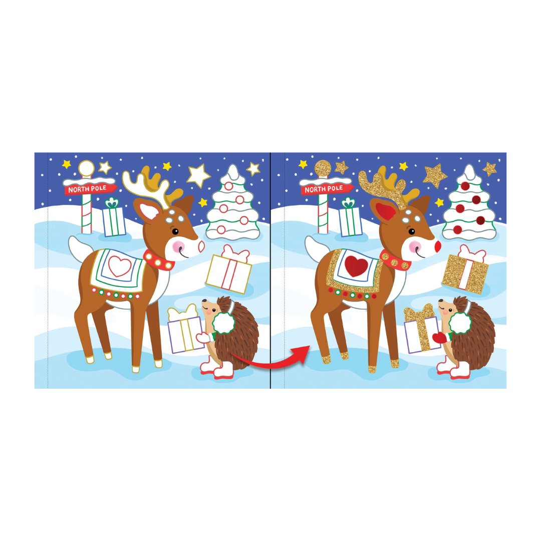 Color-By-Foil Sticker Book -- Christmas