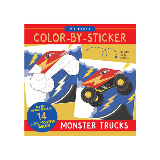 First Color by Sticker Monster Trucks