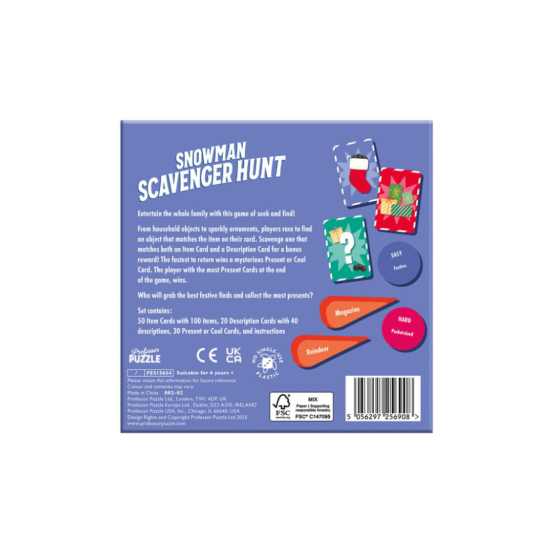 Snowman Scavenger Hunt