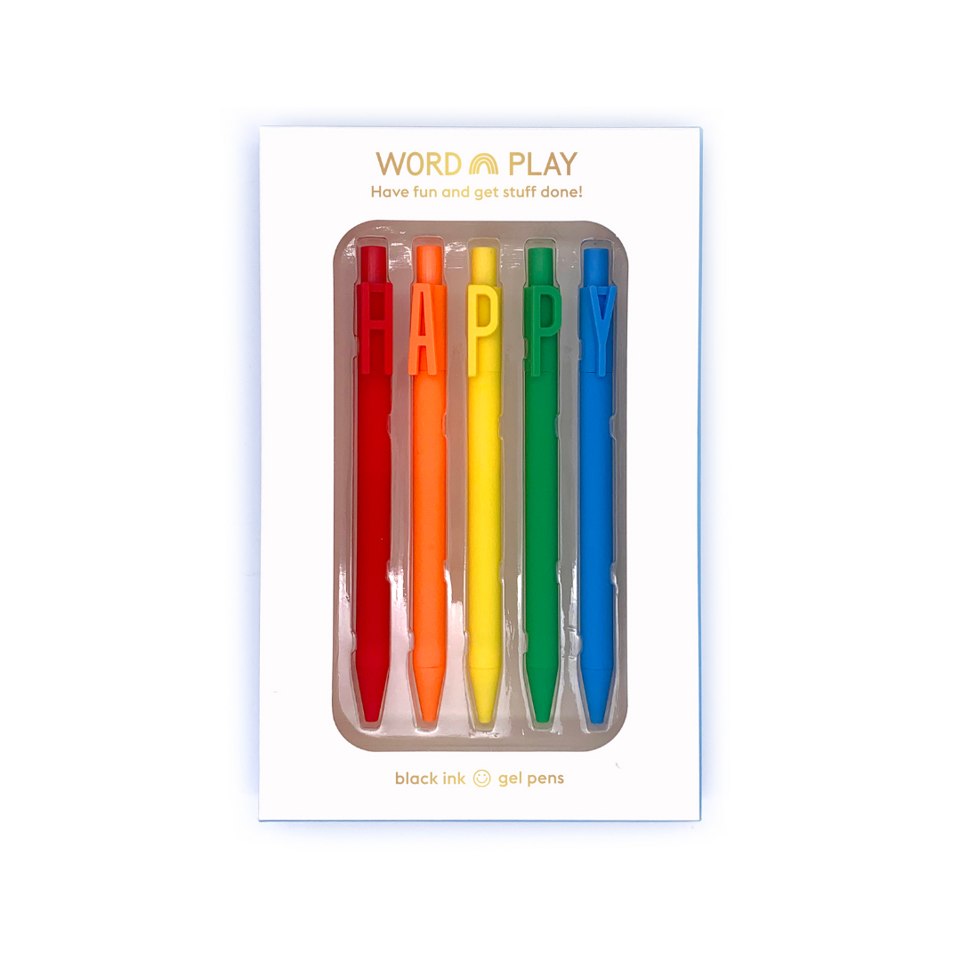 Word Play Pen Set - Happy