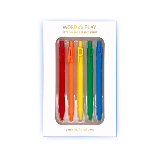 Word Play Pen Set - Happy