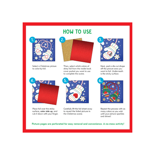 Color-By-Foil Sticker Book -- Christmas