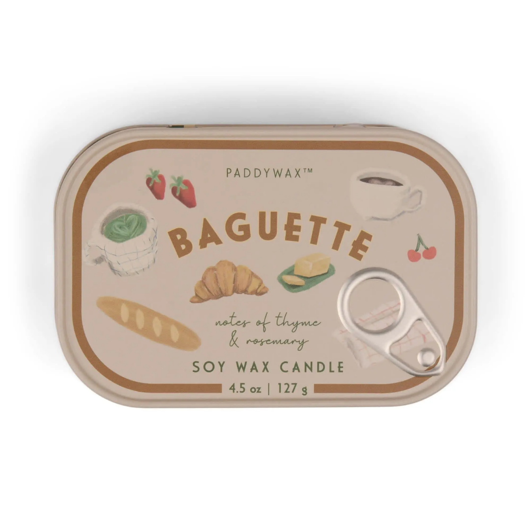 Bistro 4.5 oz Tin Candle - Baguette