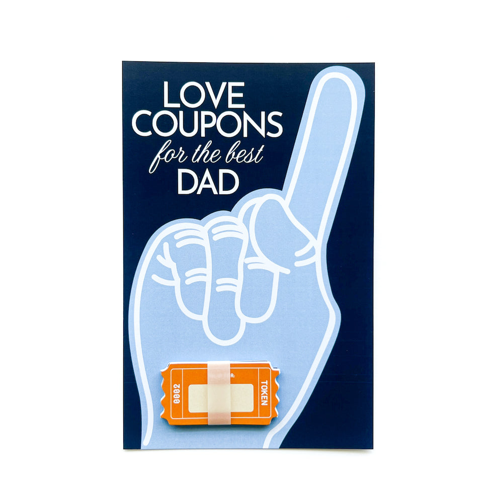 Love Coupons - Blue Greeting Card