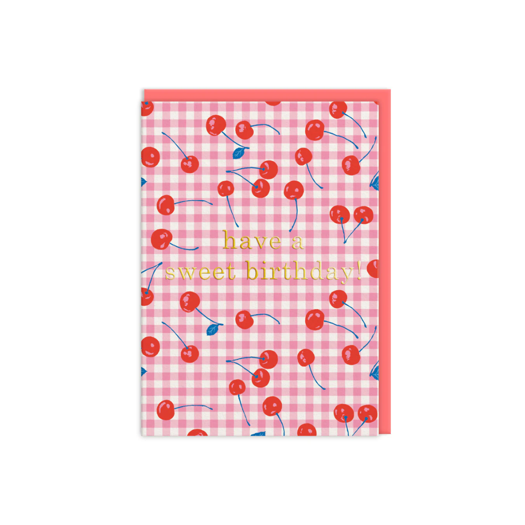 Birthday Cherries Greeting Card