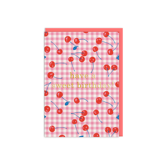 Birthday Cherries Greeting Card