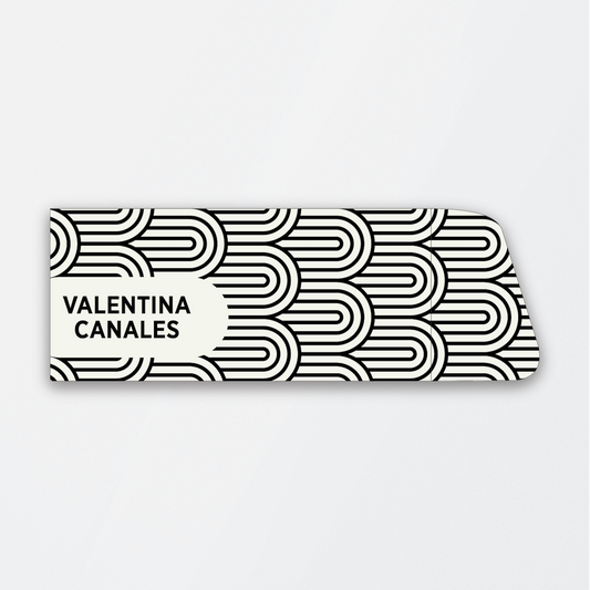 Black and White Geometric Money Holder