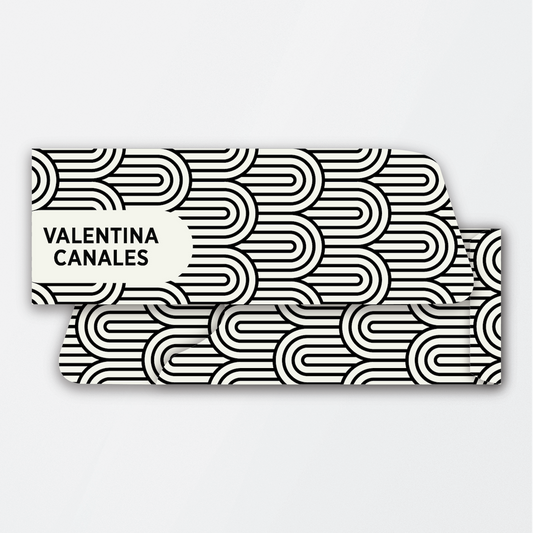 Black and White Geometric Money Holder