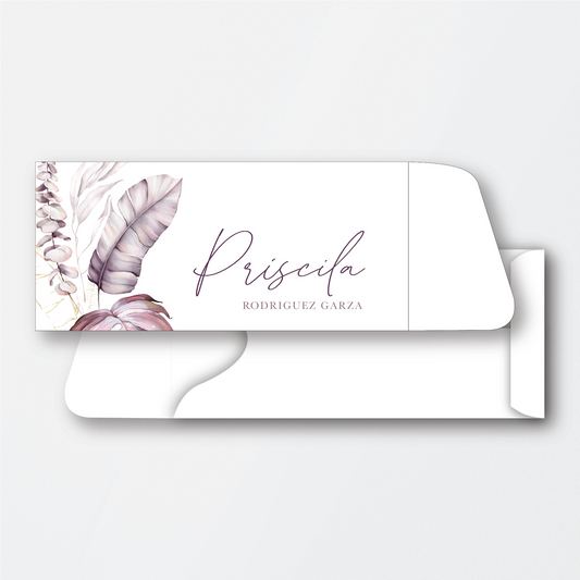 Tropical Purple Money Holder